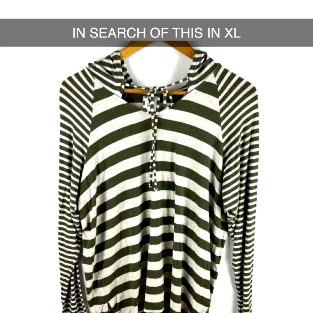 I am in search of this cabi brand hooded shirt in green and cream in an xl